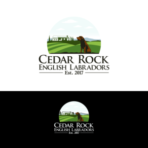 Cedar Rock English Labradors Est. 2017 | Logo Design by luckdesign