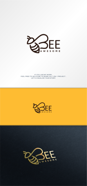 Be-Awesome:) or Bee-Awesome | Logo-Design von MASH Std