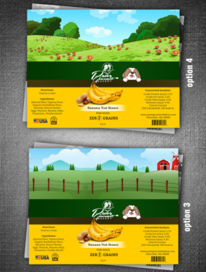 Grain Free Baked Dog Treat Labels | Label Design by rug