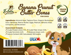 Grain Free Baked Dog Treat Labels | Label Design by ecorokerz