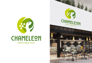 Chameleon Cafe & Aqua Tours | Logo Design by Ng V Duc