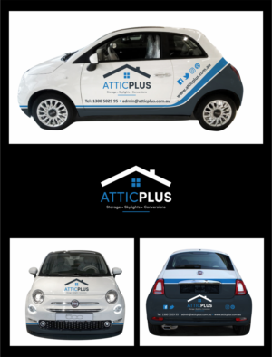 AtticPlus conversion company design. | Car Wrap Design by SKYdesign