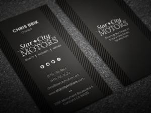 Star City Motors Business Card | Visitenkarten-Design von SyncFuse™ Solutions