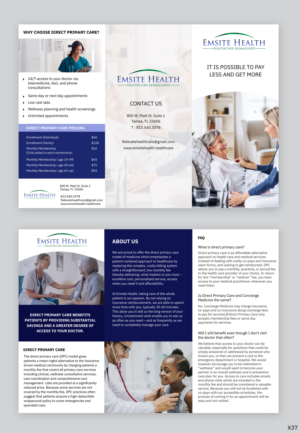 Flyer Design by pb for Emsite Health | Design #26991702