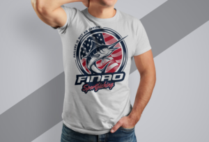 Patriotic Fishing T Shirt Design | T-Shirt-Design von Ena