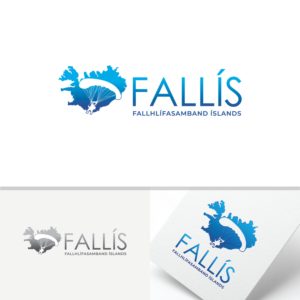 FALLÍS / Fallhlífasamband Íslands / Icelandic Parachuting Association | Logo Design by FourtuneDesign