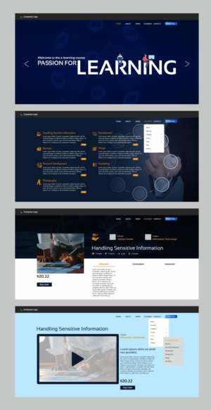 Improvement of design for elearning template | Grafik-Design von GLOW