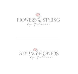 1. Flowers and Styling by Felicia OR Styling Flowers by Felicia | Logo Design by Birdcage