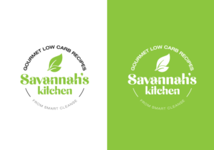 "Savannah's Kitchen" Gourmet Low Carb Recipes from Smart Cleanse | Logo Design by G.Krastinkova