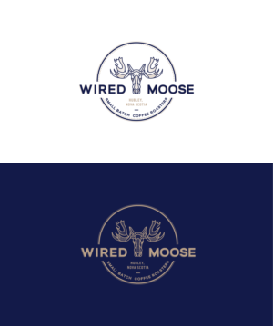 Wired moose coffee roasters Hubley Nova Scotia | Logo-Design von Lia Design