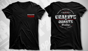 Professional work T-Shirt design for a Granite & Quartz worktop company | T-Shirt-Design von Jonya