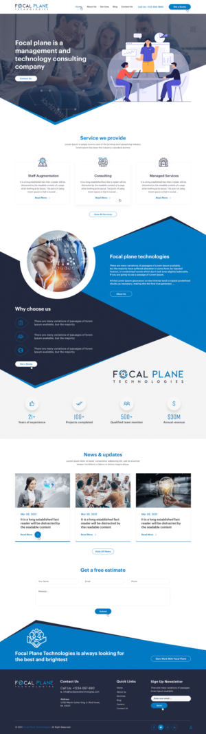 Focal Plane Technologies Website | Web Design by Ved Web Services