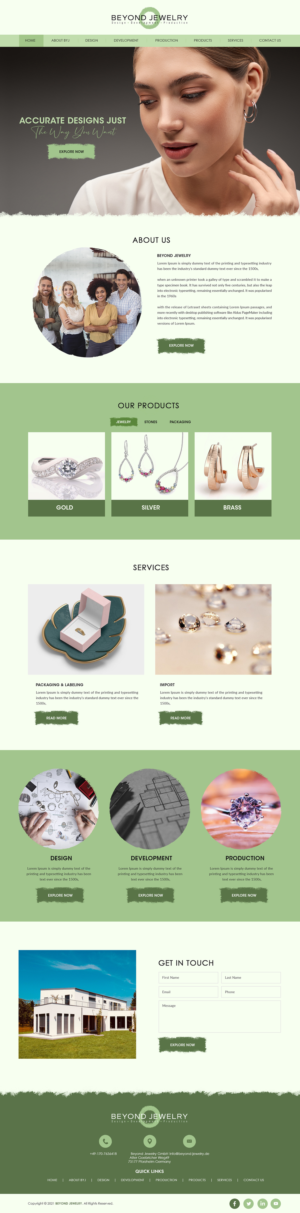 Creating new website for B2B Jewellery Company | Web Design by bdesigner9