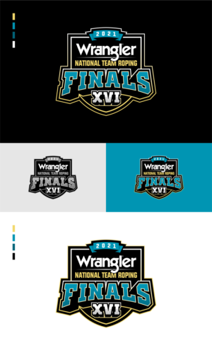 2021 Wrangler National Team Roping Finals          XVI | Logo Design by Jeff_Riadi