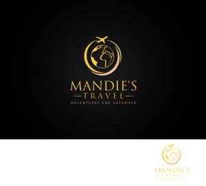 Mandie's Travel Adventures and Getaways | Logo Design by Taya Bright