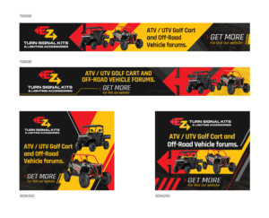 Need CATCHY/VIVID Banner design for my new UTV/ATV/Off Road Vehicle turn signal/lighting company | Banner Ad Design by SAI DESIGNS