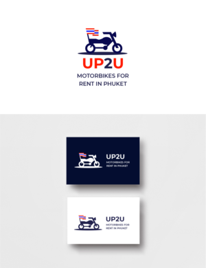 UP 2 U - Motorbikes For Rent In Phuket | Logo Design by Omee