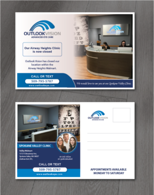 Closing Airway Heights Clinic | Postcard Design by alex989