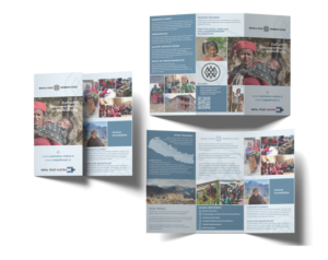 NPO fighting against gender based violence in Nepal needs a new brochure. | Broschüren-Design von ecorokerz