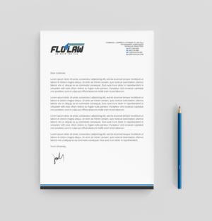 Flo4Law Header | Letterhead Design by R.design