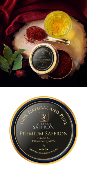 Label Design for Saffron Company | Grafik-Design von ecorokerz