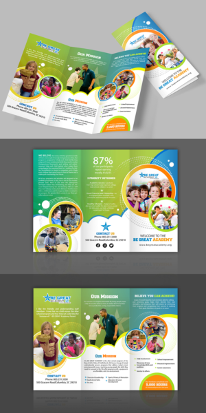 Informational Trifold Flyer to Highlight Our After-School Program Curriculum | Flyer Design by n214008