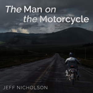 CD cover/promotional graphic for a new single 'The Man on the Motorcycle'. | CD Cover Design by Hristo Itchov