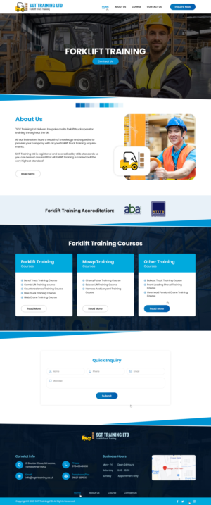 Website Design for Forklift Training Company | Web Design by Ved Web Services