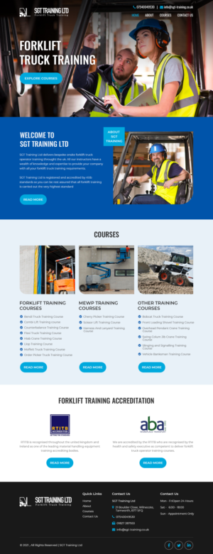 Website Design for Forklift Training Company | Web-Design von Starlyn DS