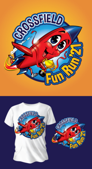 Crossfield Fun Run 2021 t-shirt design | T-shirt Design by ally designs