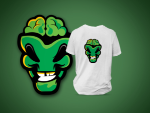 Alien zombie Character for Apparel | Vektor-Design von warkaddarshan 2