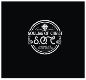 S.O.C  souljas of CHRIST/ SOULJAH'D UP & ALL THE WAY DOWN san diego chapter | Logo Design by angelonyamu