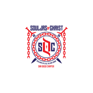 S.O.C  souljas of CHRIST/ SOULJAH'D UP & ALL THE WAY DOWN san diego chapter | Logo Design by Graphic Bricks