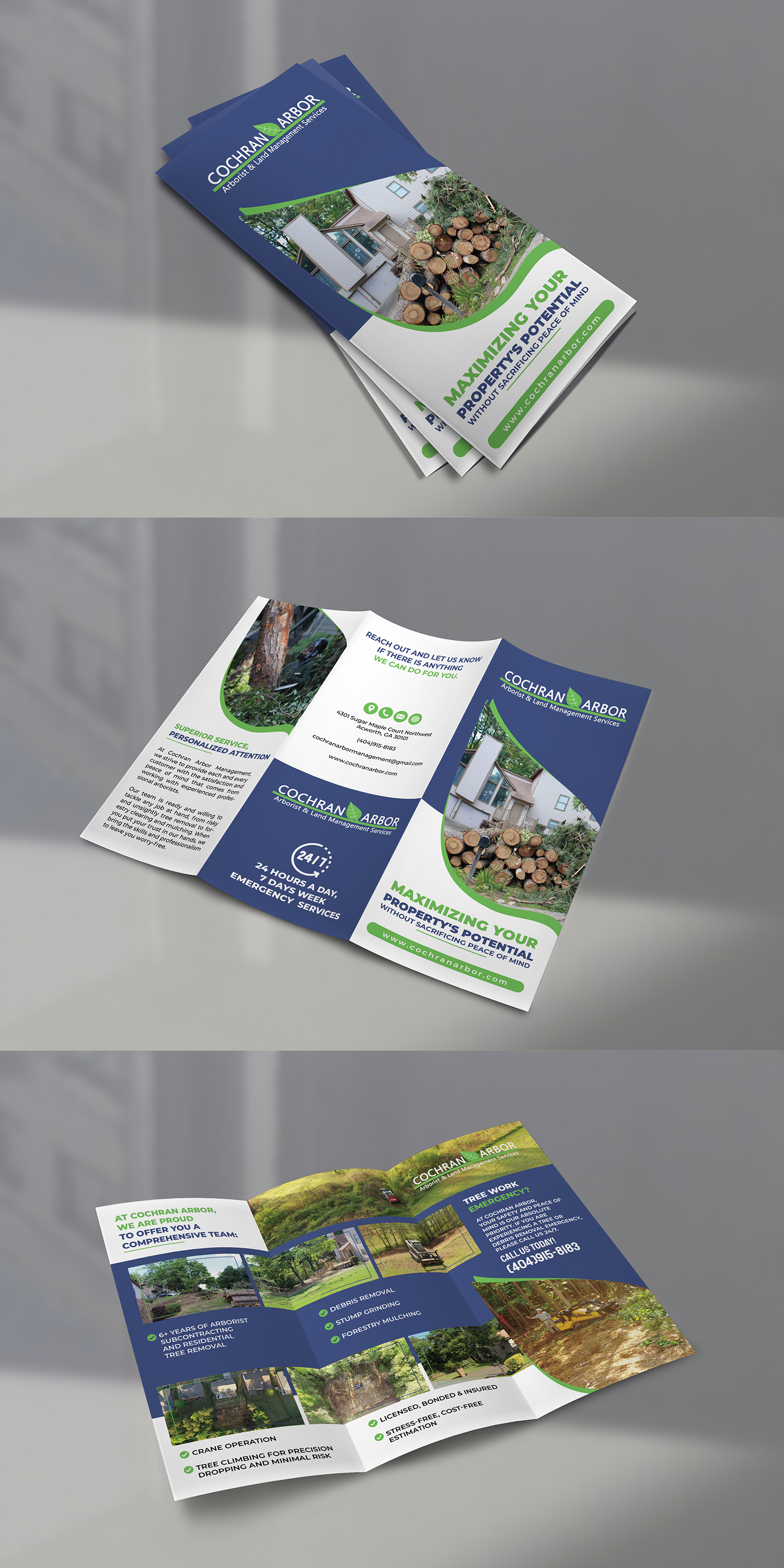 Brochure Design by BLUE WINGS for Cochran Arbor Management | Design #27108063