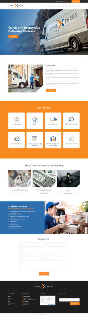 OfficeXpress Couriers Web design | Web-Design von bdesigner9