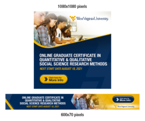 Online Certificate in Research Methods needs a Digital Banner ad | Graphic Design by MDesigns ™