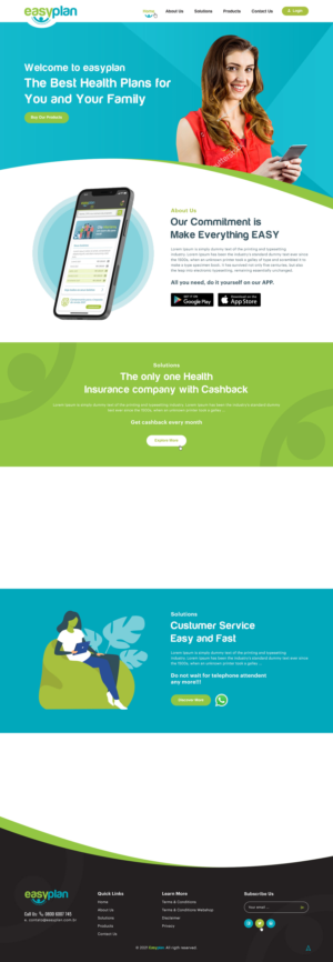 Website for Health Insurance Company | Web-Design von Ved Web Services