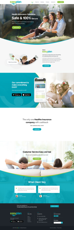 Website for Health Insurance Company | Web-Design von Shijo John