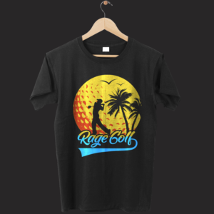 Rage golf  / jake and Riptides surf and beach wear | T-Shirt-Design von O_O NIZAL O_O