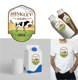 Hinkley Dairy / Est. 1992 | Logo Design by AbhishekkM'24