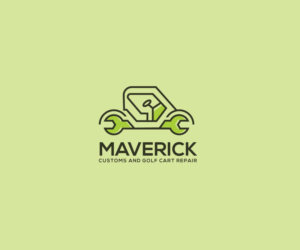 Maverick customs and golf cart repair | Logo Design by ecorokerz