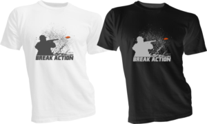 Break Action | T-shirt Design by bacujkov