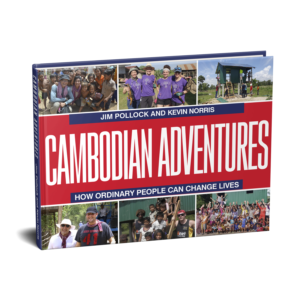 Cambodian Adventures - How Ordinary People can Change Lives | Buchumschlag Design von ARO