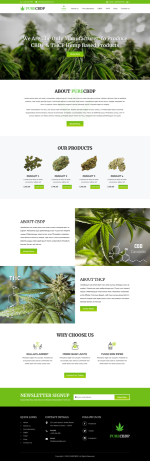 We need a full website with logo/graphics/woocommerce for hemp-based company | Web-Design von Sbss