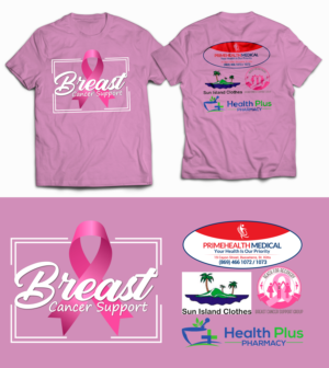 Breast cancer support | T-shirt Design by SAI DESIGNS