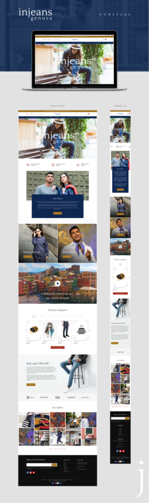 InJeans Genova - handcrafted jeans and jeans textile accessories | Web Design by Hazan Shaw