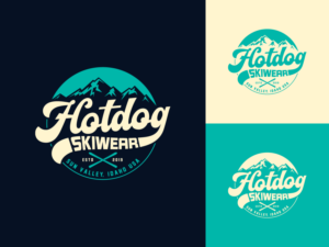 Hot Dog Skiwear Sun Valley, Idaho USA | Logo Design by mithunpopey