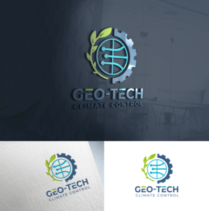 Geo-Tech Climate Control | Logo Design by Taya Bright