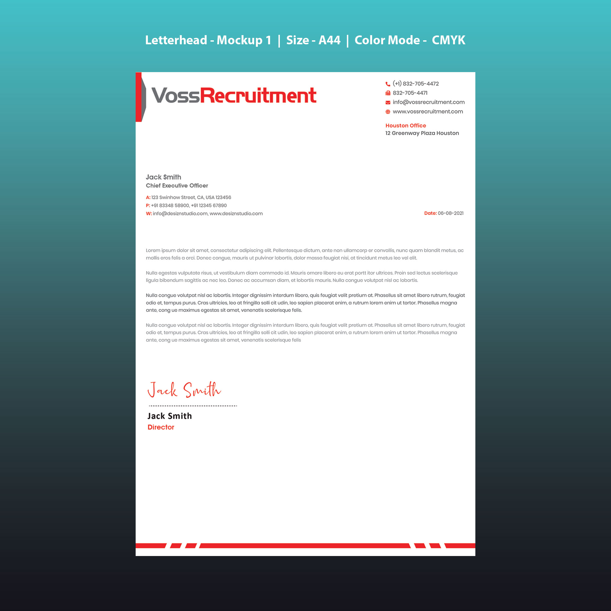 Letterhead Design by Expert Designer for this project | Design #27169983