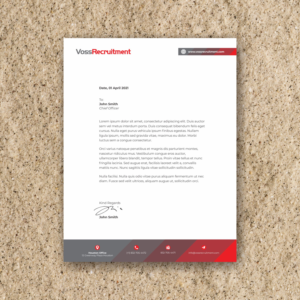 Recruitment Agency in Texas, needs a stand out header letter | Letterhead Design by nng